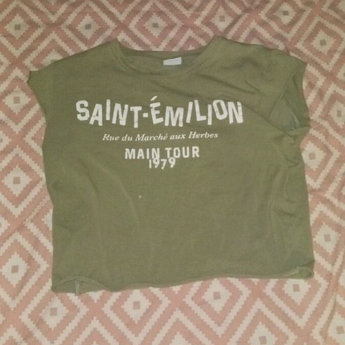 Khaki top Bershka used, size Large