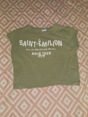Khaki top Bershka used, size Large