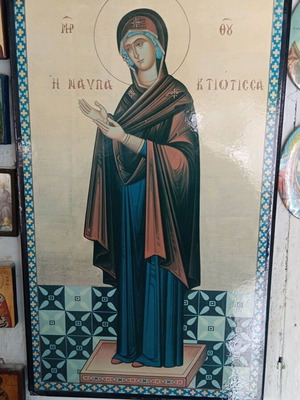 Panagia Nafpaktitissa used from Metamorfoseos Monastery Nafpaktos