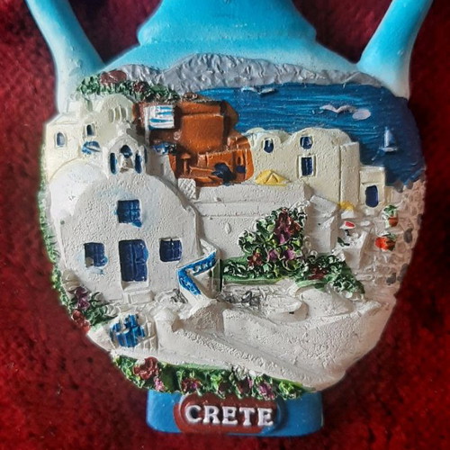 Magnet from Crete used, souvenir keepsake