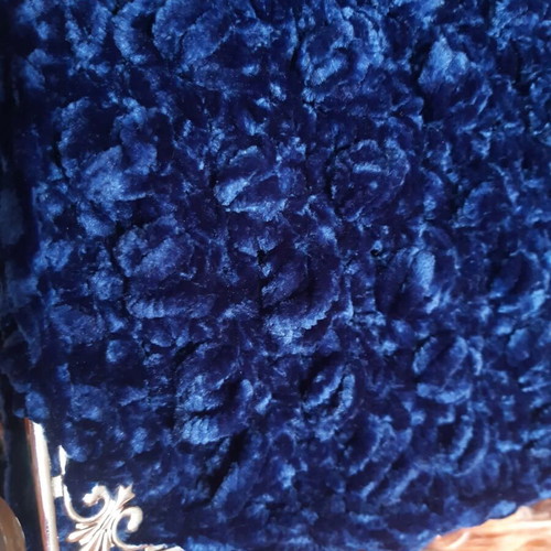 Handmade knitted crossbody bag blue new