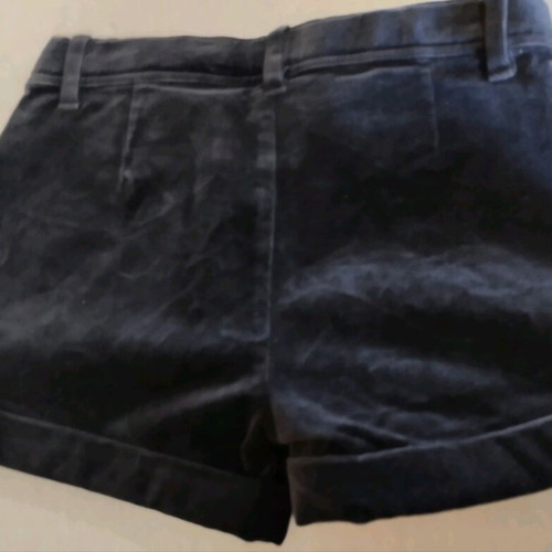 Velvet shorts used for girl 7-8 years old, black Sisley