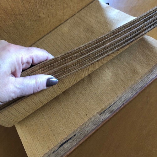 Leather notebook album collectible unused, A4 size, with bookmark