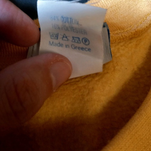 Vintage Reebok sweatshirt used, size 146-152, yellow