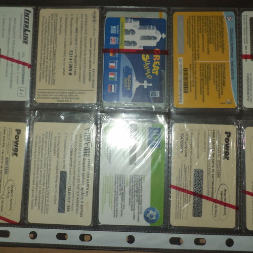 Phone cards and calling cards closed, 10 different, like new