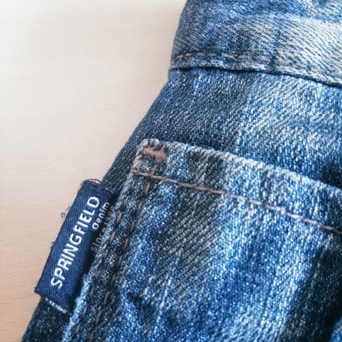 Springfield men's denim shorts size 44 like new, blue