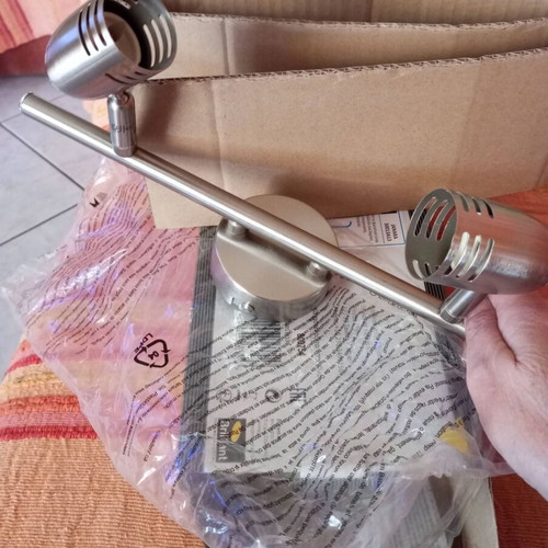 Brilliant Janara 2-Light Chrome Ceiling Spot New