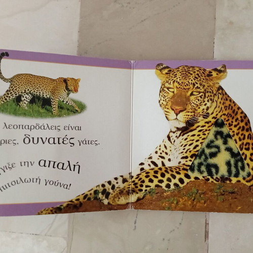Big and Wild Animals book used, Greek