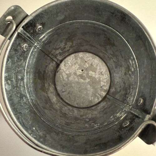 Metal bucket Andros used, suitable for pencils