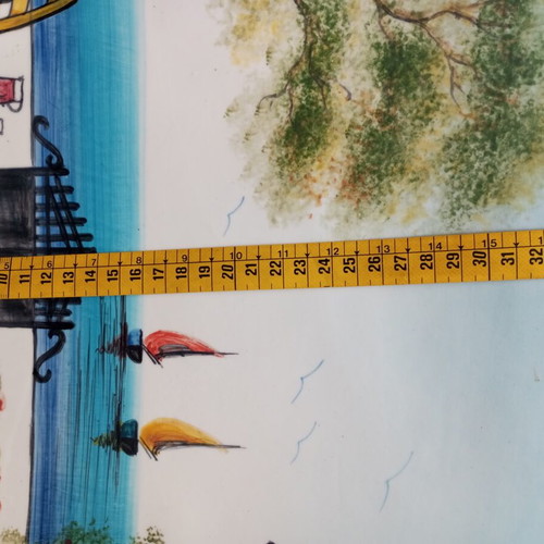 Ceramic wall decor with seaside theme like new