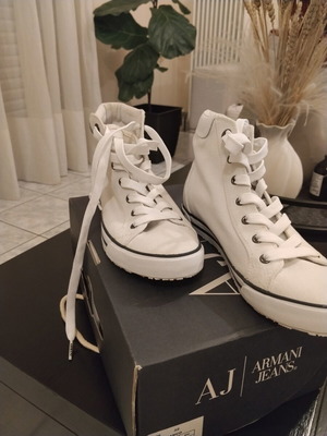 Armani Jeans white sneakers, size 38