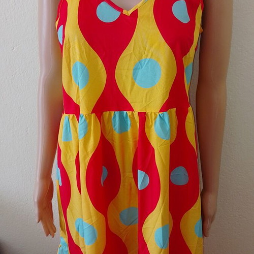 Long colorful balloon dress new, sizes M and L