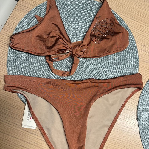 Bikini new, brown nude Andres Sadra, size large, cup C