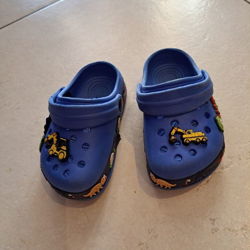 Children's Blue Beach Clogs size 24 like new