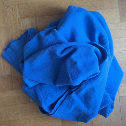 Wool fabric used, blue, 1.40x2.00 m