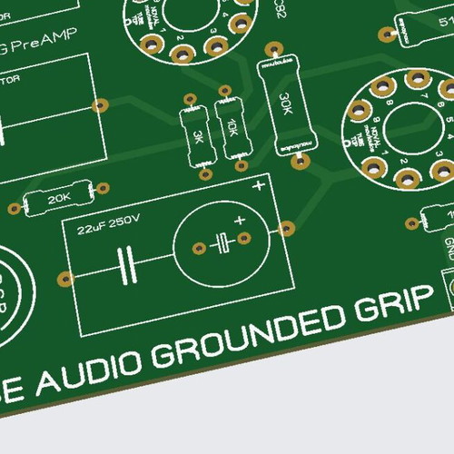 Tube Audio Stereo PreAMP PCB Grounded Grid new
