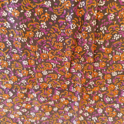 Square apron floral brown new