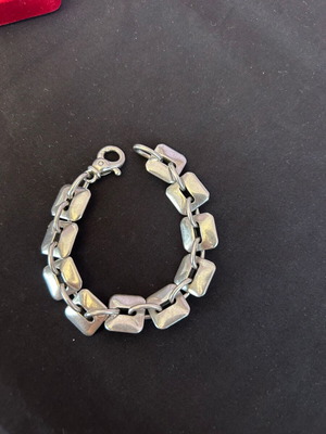 Silver bracelet 925 like new, 42.30 g, diameter 18 cm