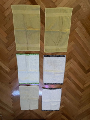 Set of 7 cotton towels, 28 x 45 cm, Benetton & Beauty Home