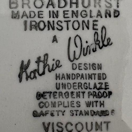 Broadhurst Viscount vintage mid-century modern plates set of 5