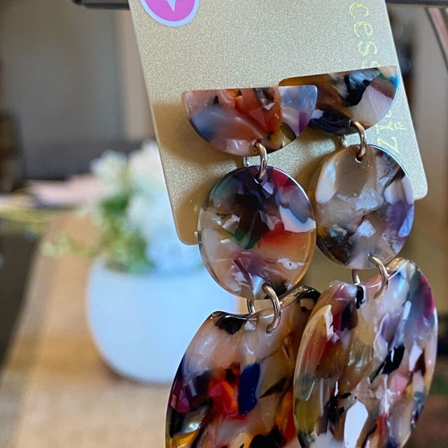 Accessorize Hanging Summer Earrings Multicolored New