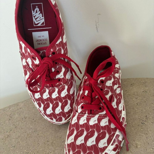 Vans x Opening Ceremony limited edition red and white sneakers size 37