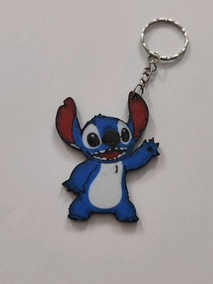 3D Printed Stitch Keychain New