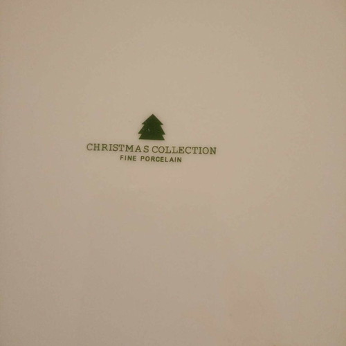 Christmas porcelain plate unused, 31 cm diameter