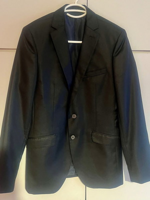 Zara Man men's jacket black new, cotton satin
