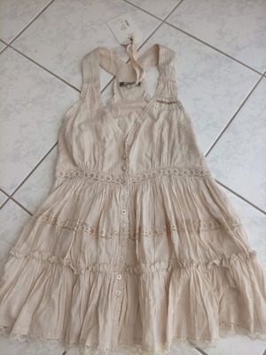 Attrattivo beige cotton top, size S