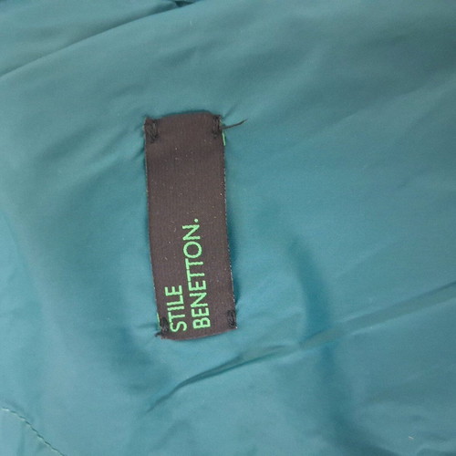 Benetton women's jacket green like new, size S