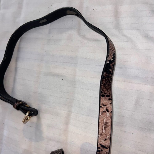 Printed belt like new, beige, size 60