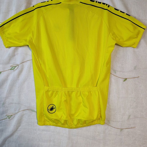 Castelli cycling jersey XXL like new, yellow retro model