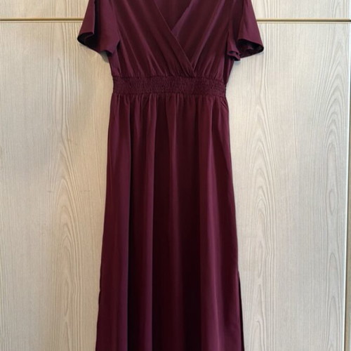 Shein branded long dress size L with elastic waist new