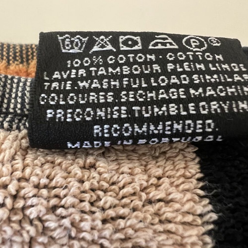 Sonia Rykiel Maison Cotton Striped Towel used 146x82 cm