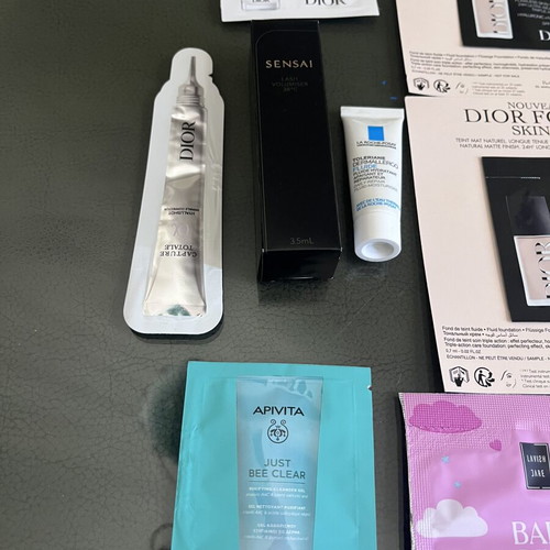 Cosmetic sample set Dior, Nuxe, Vichy, La Roche-Posay, Sensai, Apivita new