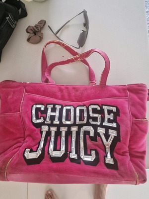 Juicy Couture shoulder bag used, pink authentic