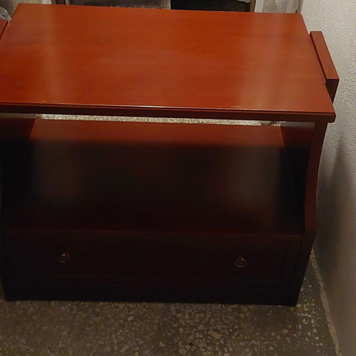 Solid walnut table, Varagki design, handmade, 1999