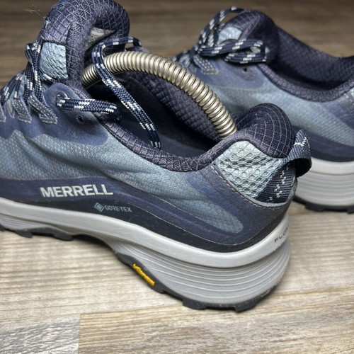 Merrell Moab Speed Gore-Tex Women's Hiking Shoes Navy Size 38.5 Like New