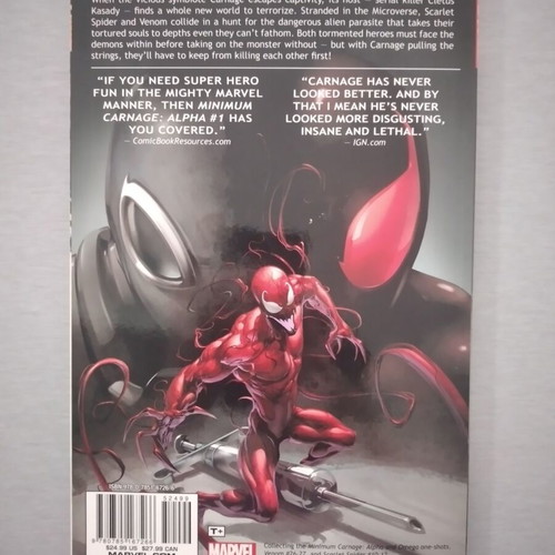 Marvel Minimum Carnage graphic novel used, English paperback