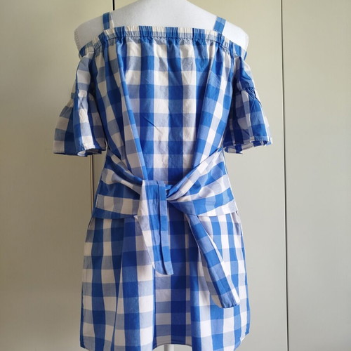Zara checked dress new with integrated belt for girls 13-14 years