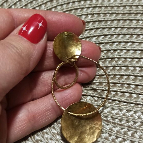Handmade dangling earrings, 2 pairs like new