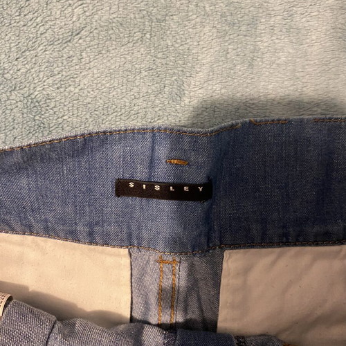 Sisley women's denim shorts like new, size M/38, blue