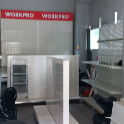 WorkPro store gondola shelving 1m, 4 meters available
