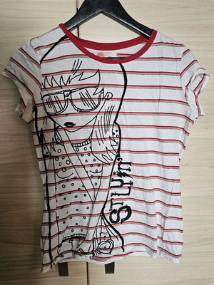 T-shirt Zara casual medium μεταχειρισμένο με ελαφριά σημάδια στις μασχάλες