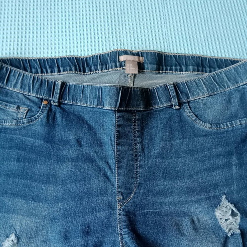 H&M Women's Jeans 7XL 54 Like New Blue Stretch