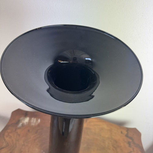 Black vase used, large size 55 cm height
