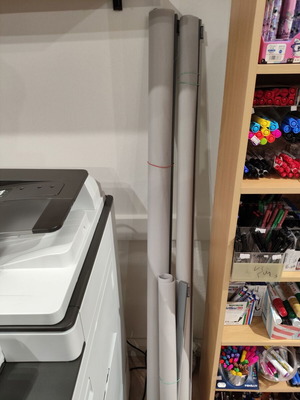 Indoor shading roller blinds like new, 2 rollers 2.70x1.60 and 1 roller 2.70x0.80