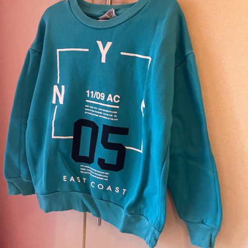 Children's shirt 8 years used, blue, size 128 cm