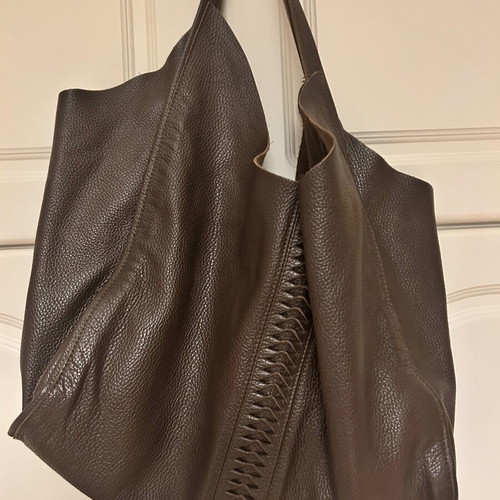 Park House Italian Job leather shoulder bag, brown